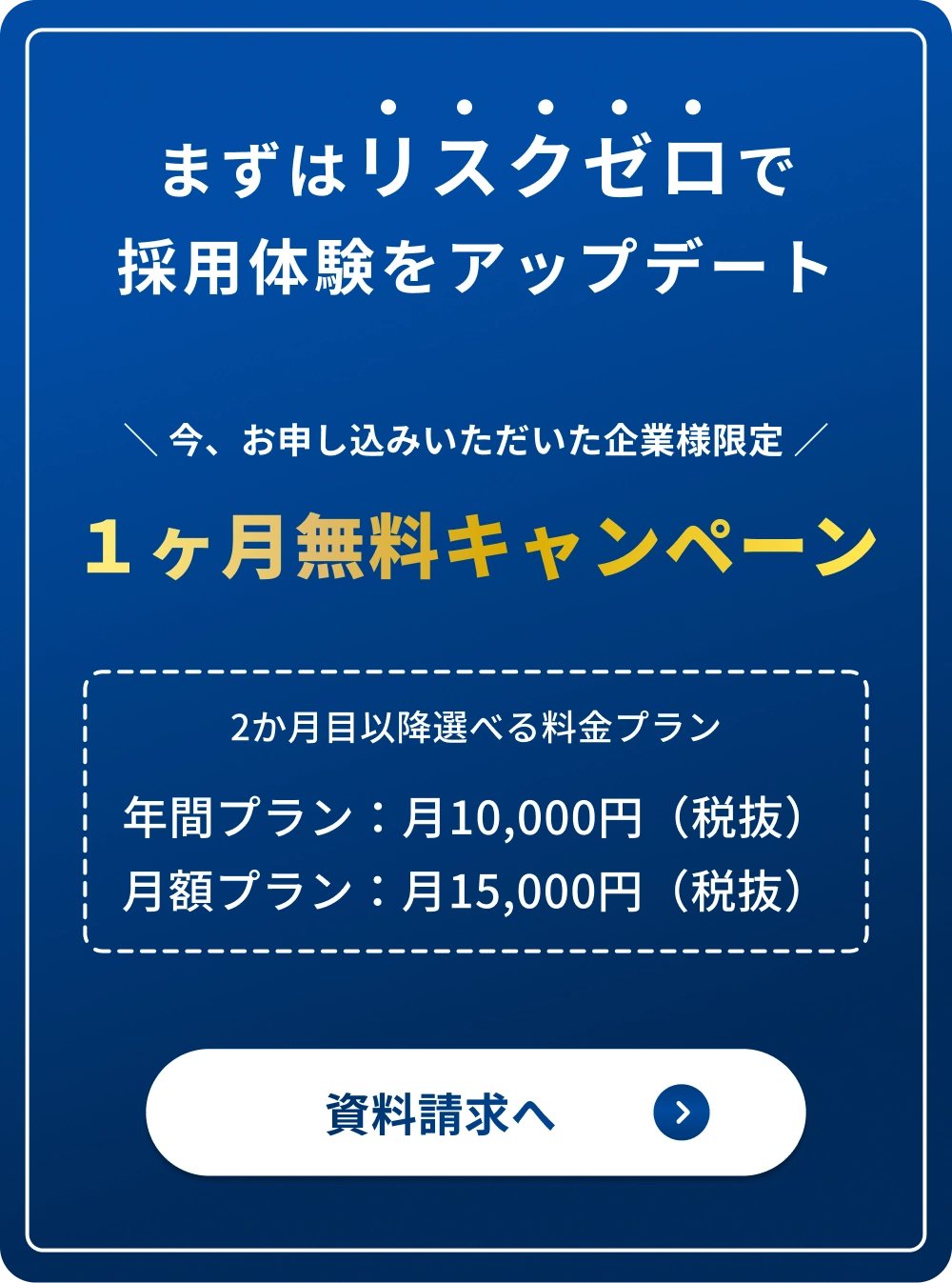 資料請求キャンペーン